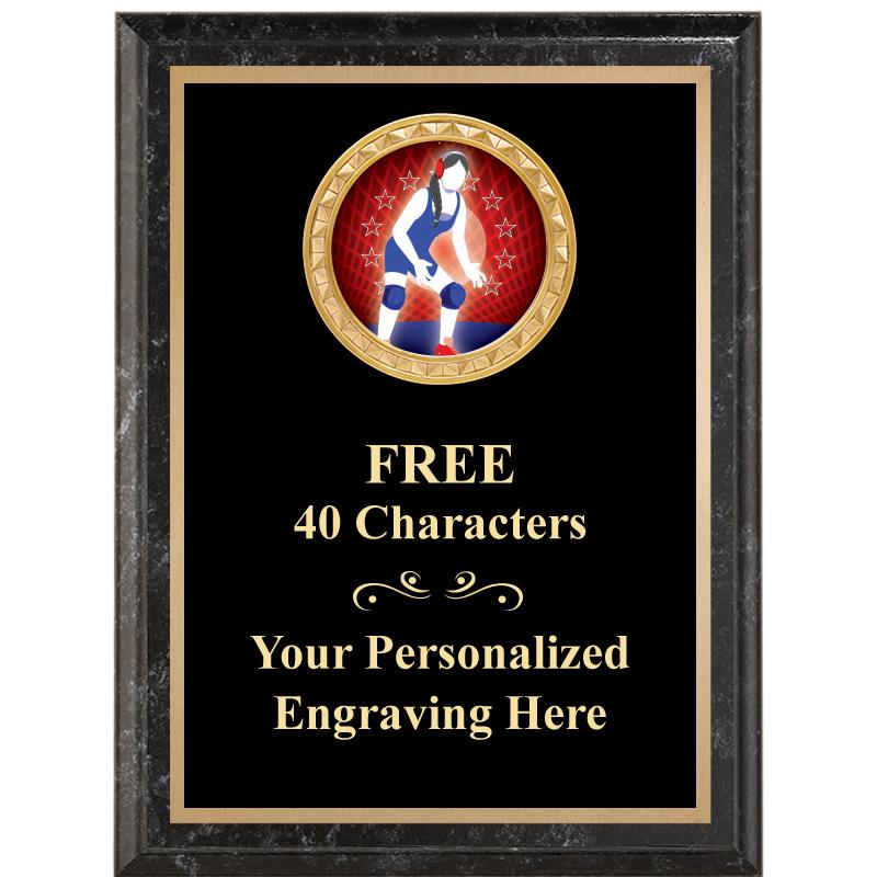 6X8 BLACK EXECUTIVE INSERT PLQ