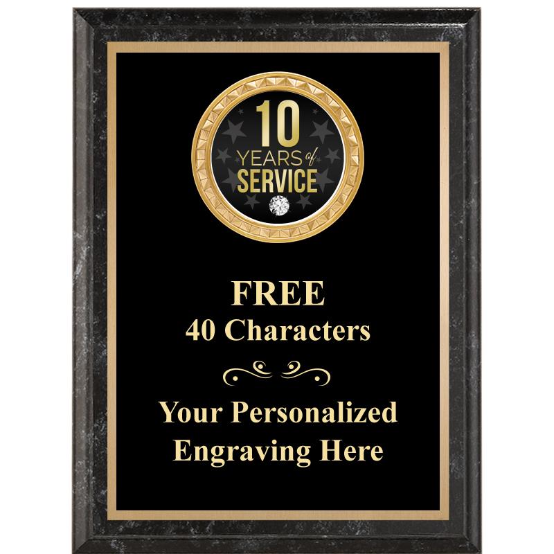 6X8 BLACK EXECUTIVE INSERT PLQ