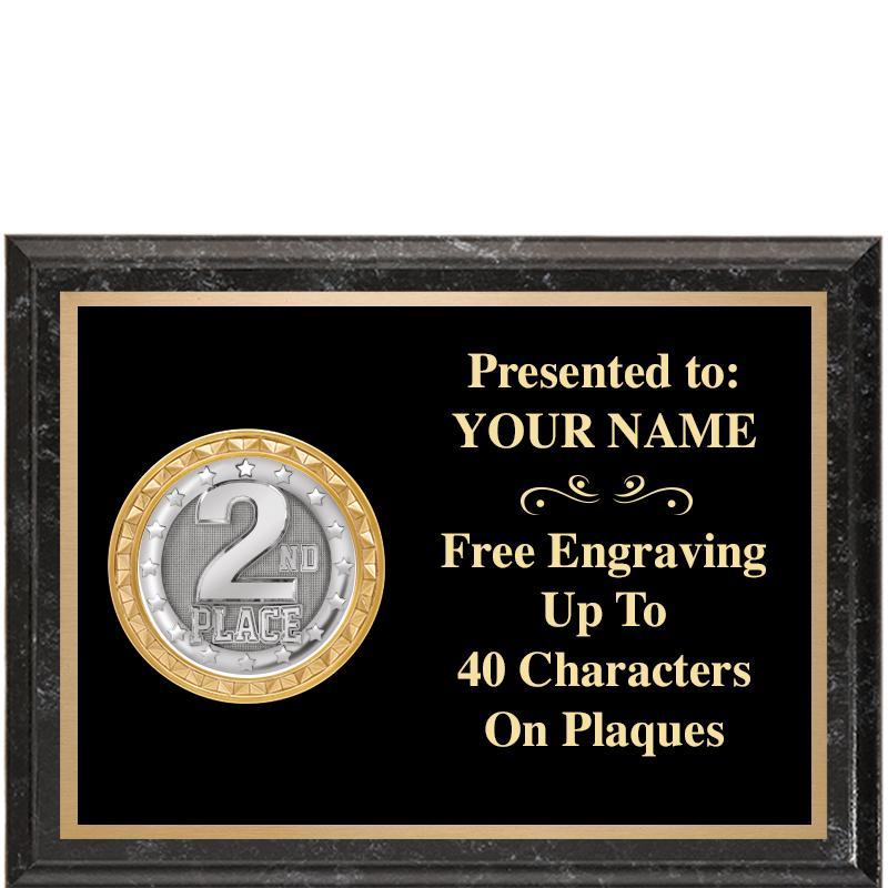 8X6 BLACK EXECUTIVE INSERT PLQ