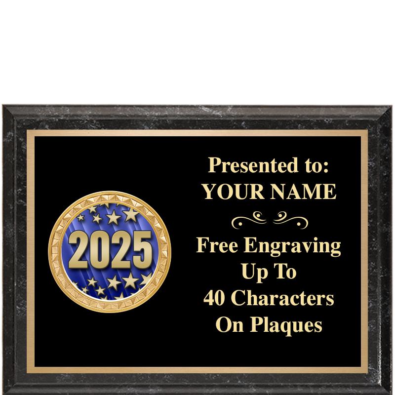 8X6 BLACK EXECUTIVE INSERT PLQ