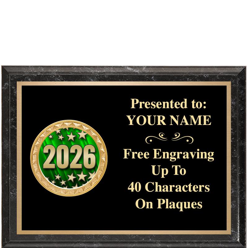 8X6 BLACK EXECUTIVE INSERT PLQ