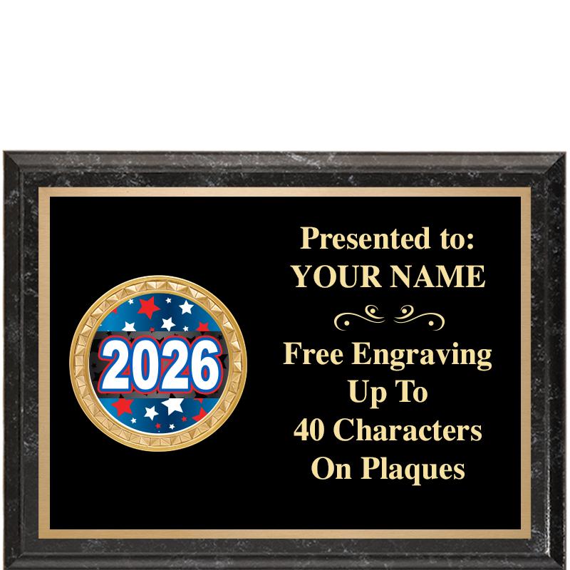 8X6 BLACK EXECUTIVE INSERT PLQ