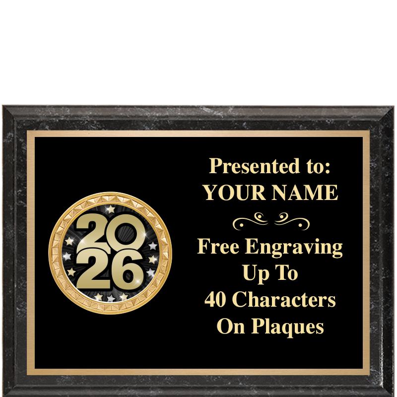 8X6 BLACK EXECUTIVE INSERT PLQ