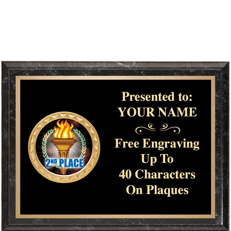 8X6 BLACK EXECUTIVE INSERT PLQ