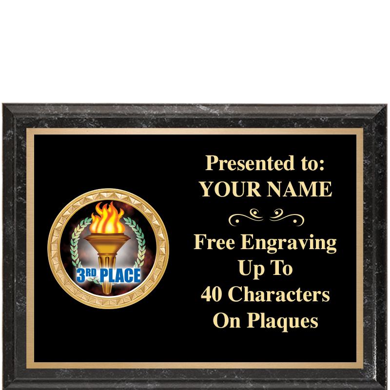 8X6 BLACK EXECUTIVE INSERT PLQ