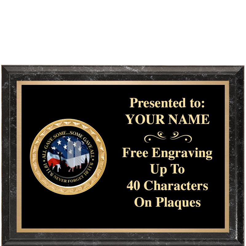 8X6 BLACK EXECUTIVE INSERT PLQ