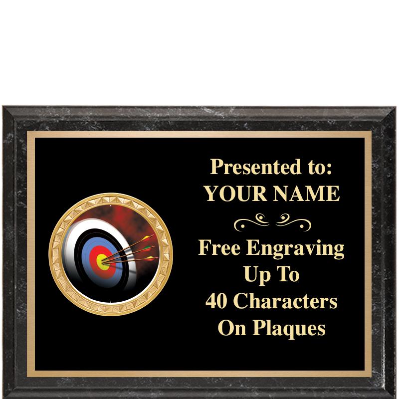 8X6 BLACK EXECUTIVE INSERT PLQ