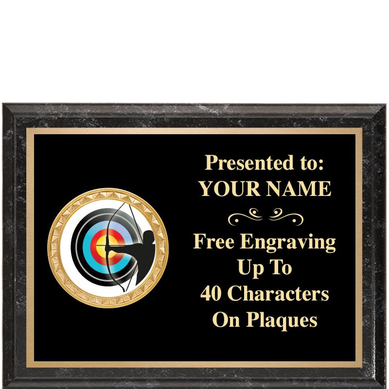 8X6 BLACK EXECUTIVE INSERT PLQ