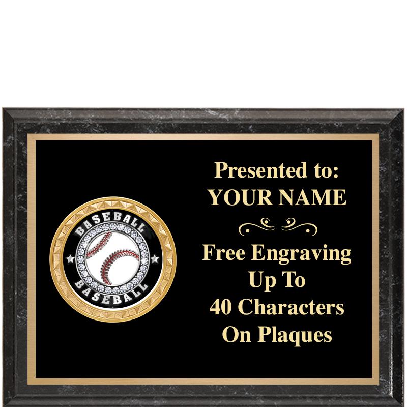 8X6 BLACK EXECUTIVE INSERT PLQ