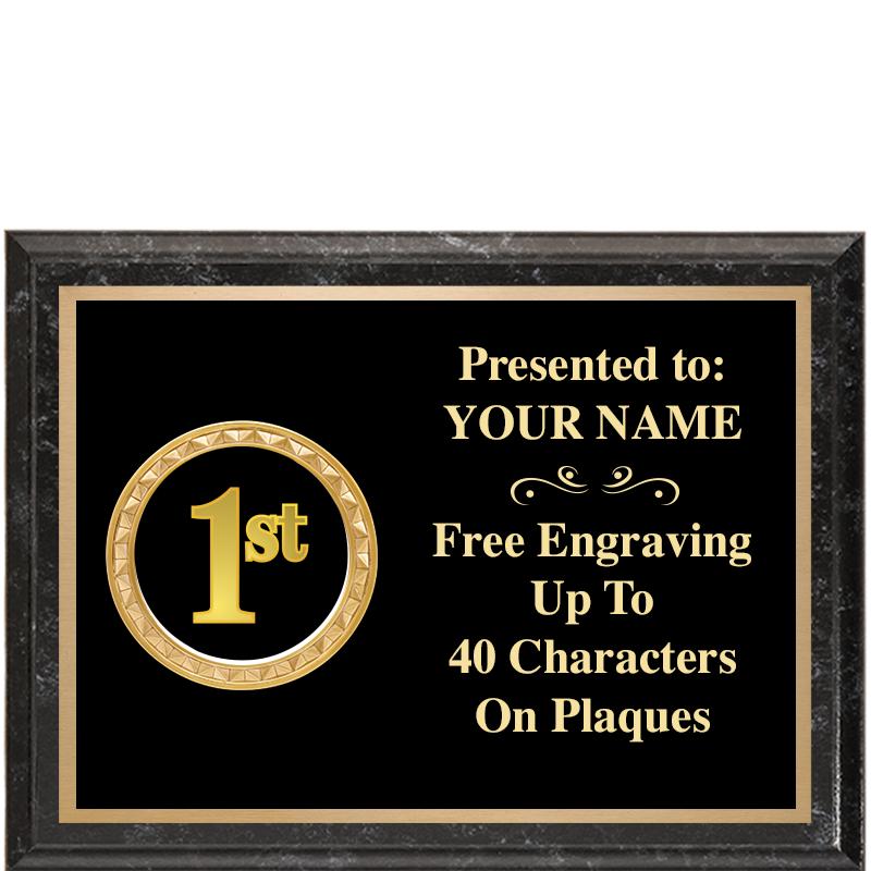 8X6 BLACK EXECUTIVE INSERT PLQ