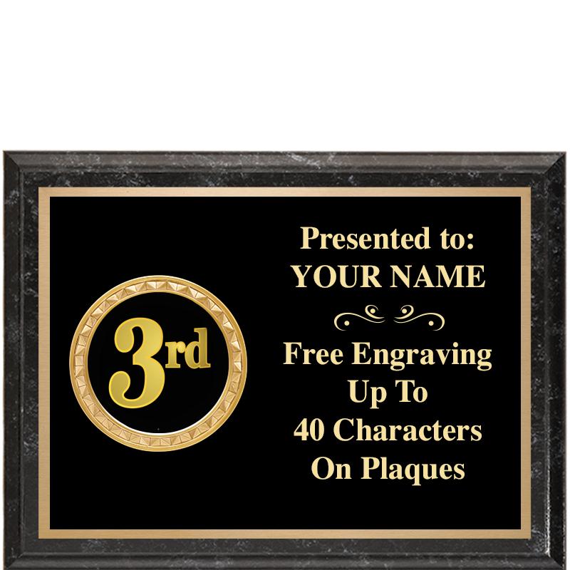 8X6 BLACK EXECUTIVE INSERT PLQ