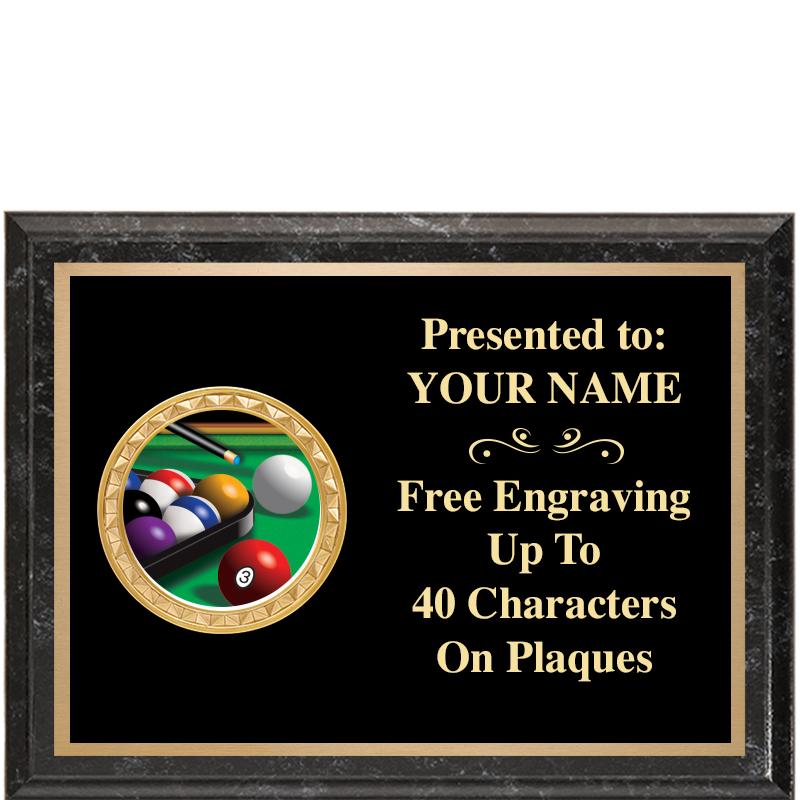 8X6 BLACK EXECUTIVE INSERT PLQ