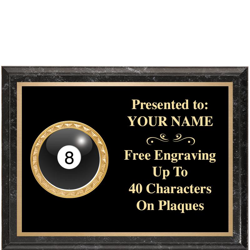 8X6 BLACK EXECUTIVE INSERT PLQ