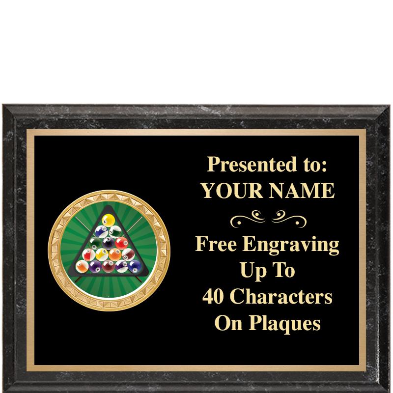 8X6 BLACK EXECUTIVE INSERT PLQ