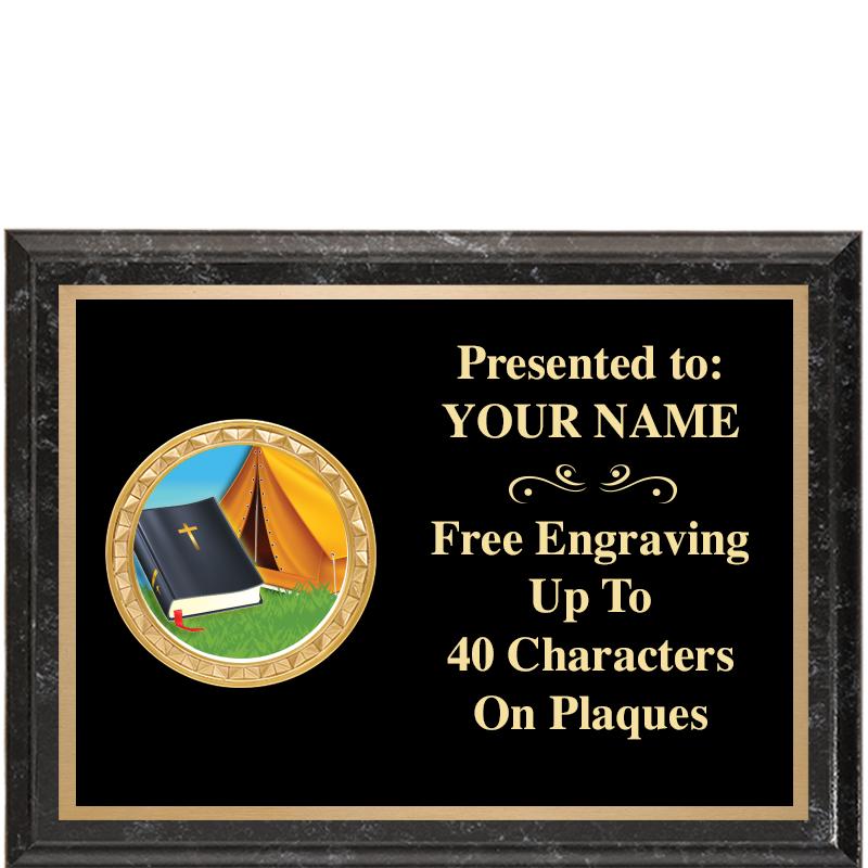 8X6 BLACK EXECUTIVE INSERT PLQ