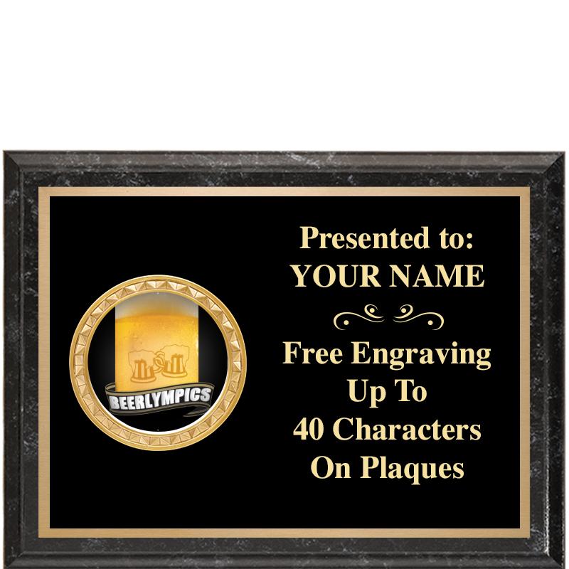 8X6 BLACK EXECUTIVE INSERT PLQ