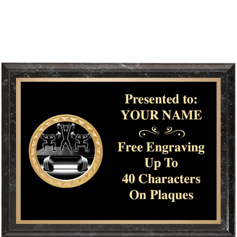 8X6 BLACK EXECUTIVE INSERT PLQ