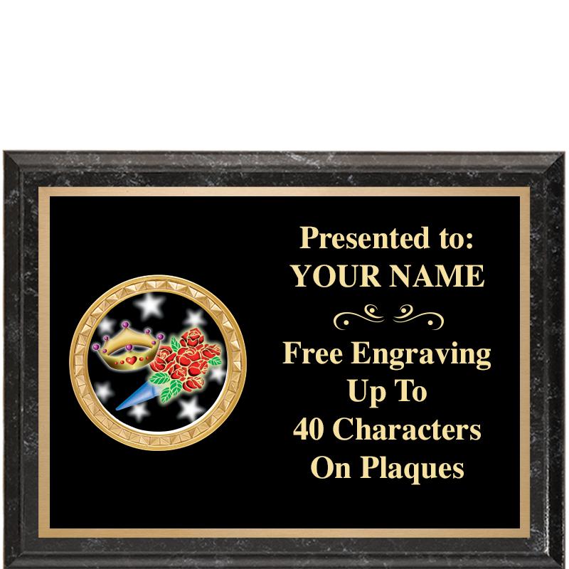 8X6 BLACK EXECUTIVE INSERT PLQ