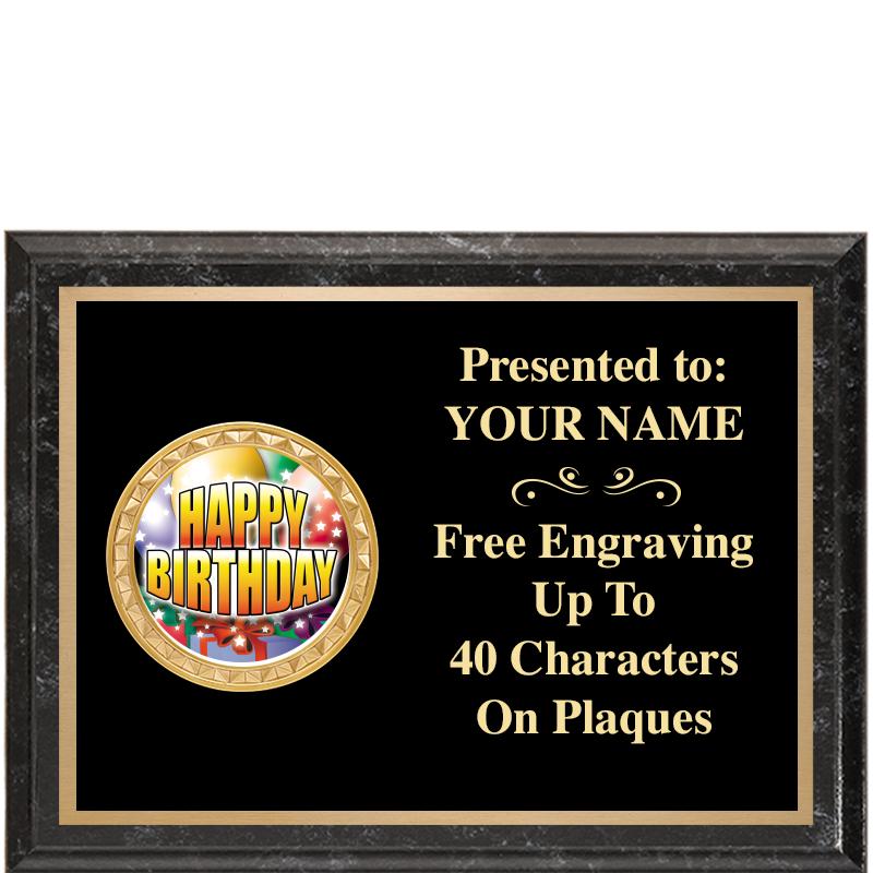 8X6 BLACK EXECUTIVE INSERT PLQ