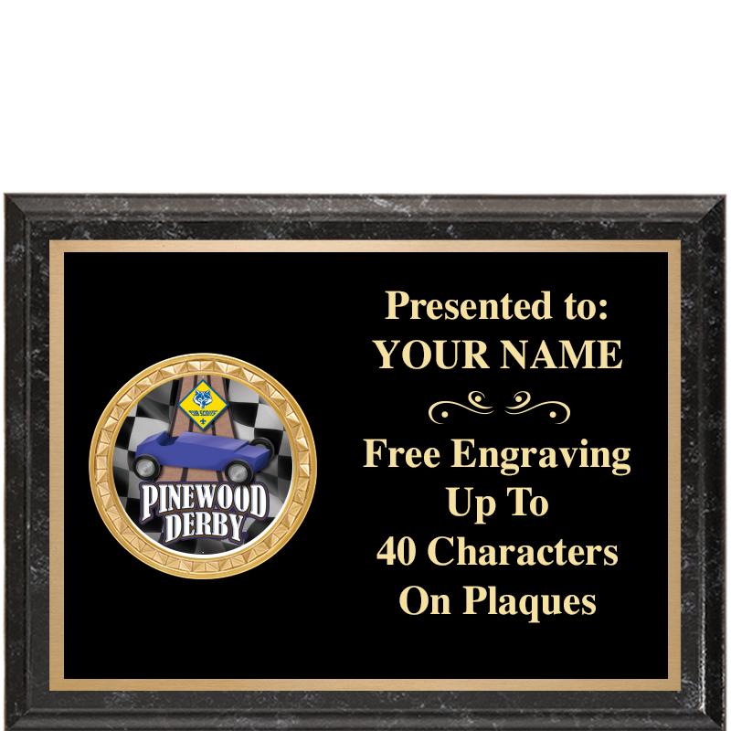 8X6 BLACK EXECUTIVE INSERT PLQ