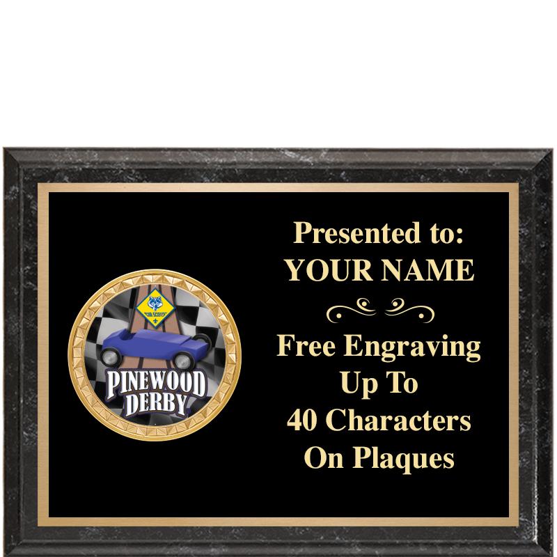 8X6 BLACK EXECUTIVE INSERT PLQ