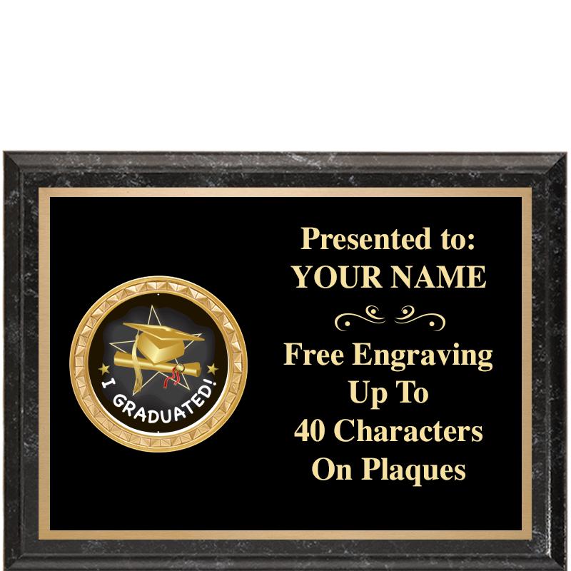 8X6 BLACK EXECUTIVE INSERT PLQ