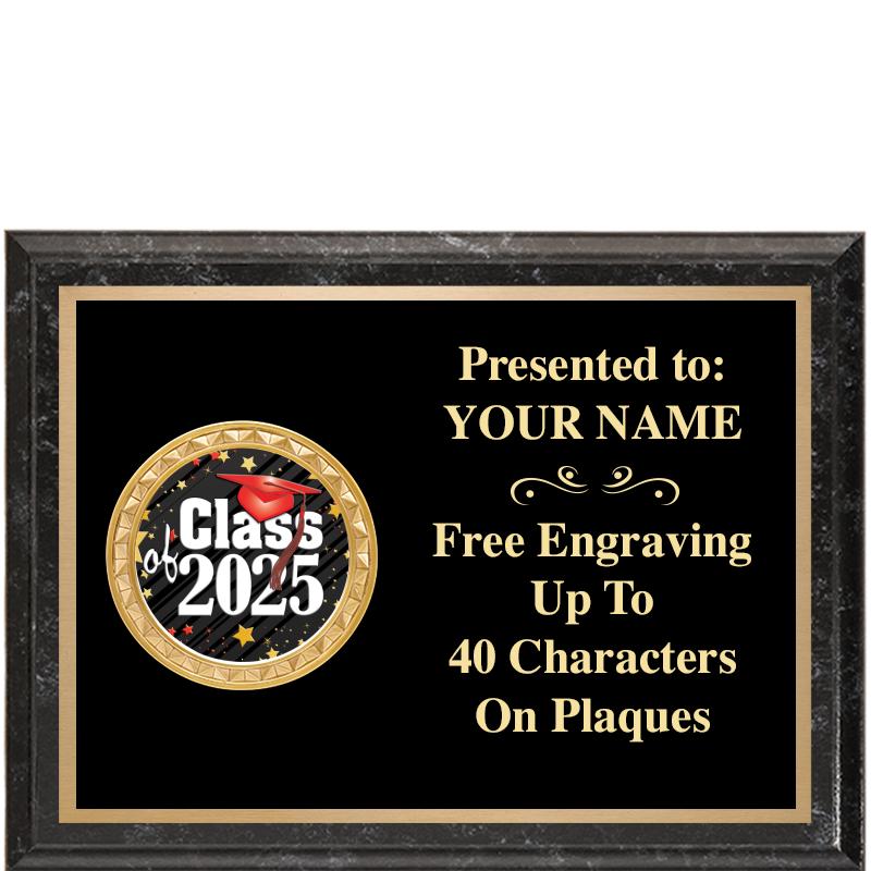 8X6 BLACK EXECUTIVE INSERT PLQ