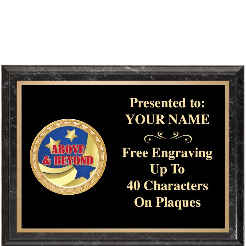 8X6 BLACK EXECUTIVE INSERT PLQ