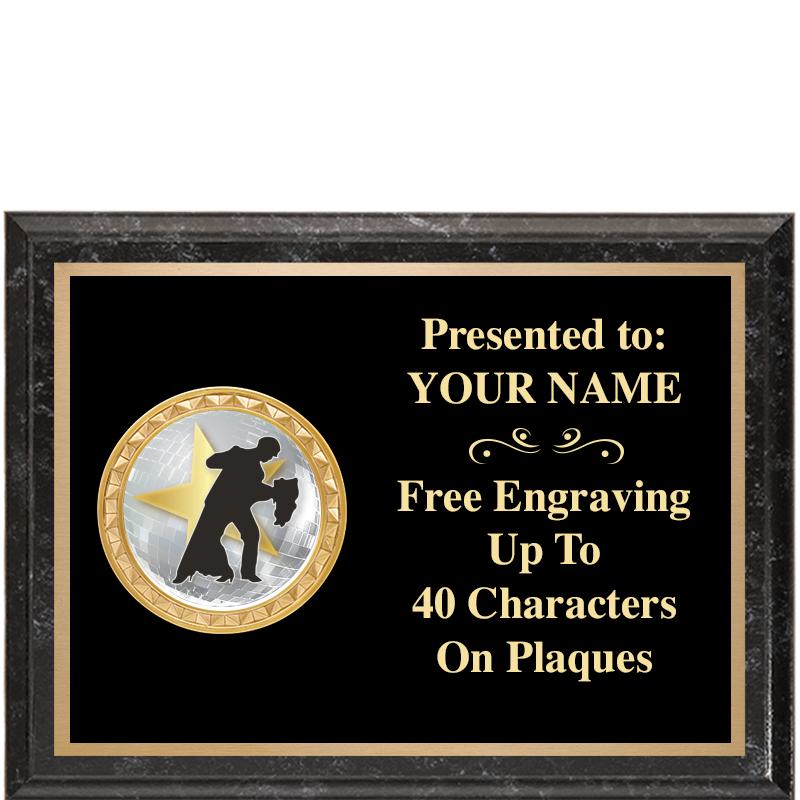 8X6 BLACK EXECUTIVE INSERT PLQ