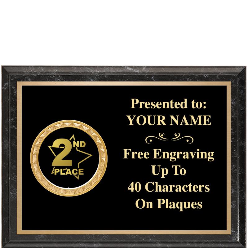 8X6 BLACK EXECUTIVE INSERT PLQ