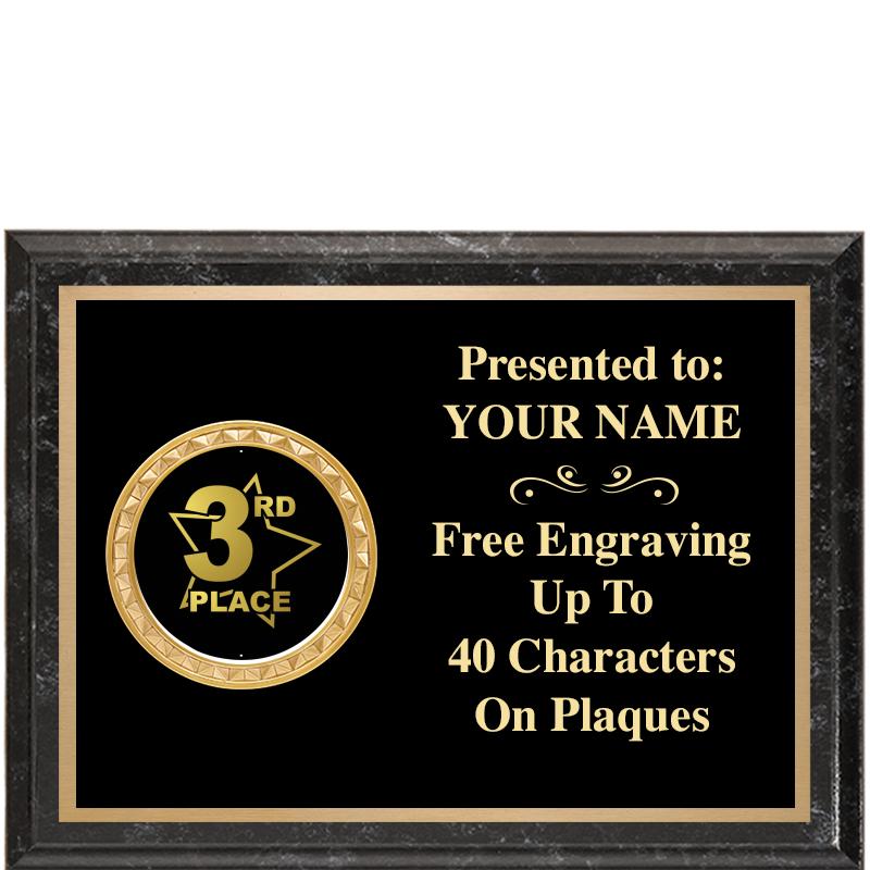 8X6 BLACK EXECUTIVE INSERT PLQ