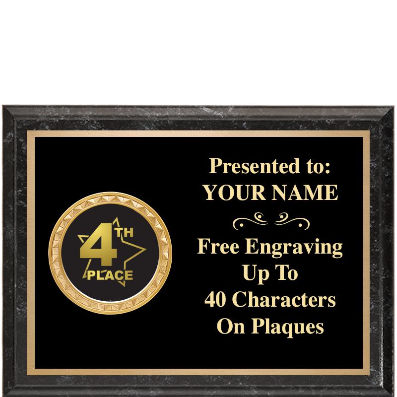 8X6 BLACK EXECUTIVE INSERT PLQ