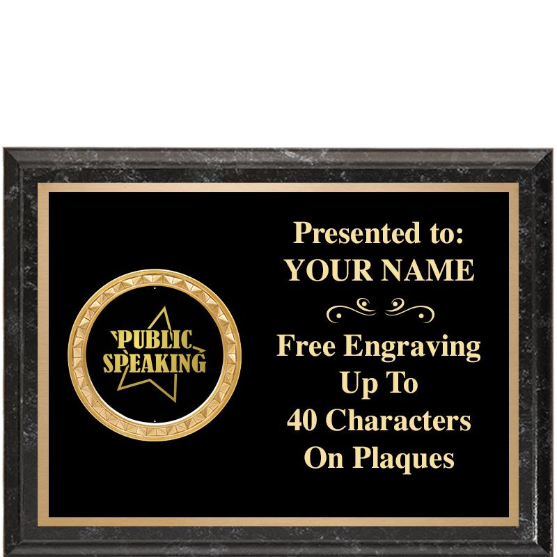 8X6 BLACK EXECUTIVE INSERT PLQ