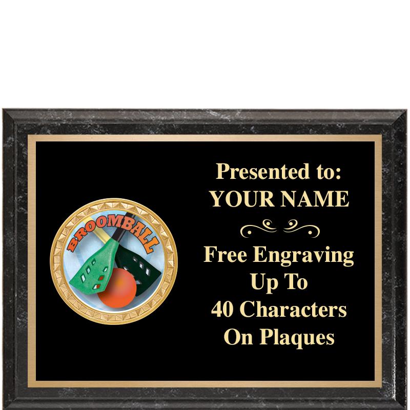 8X6 BLACK EXECUTIVE INSERT PLQ