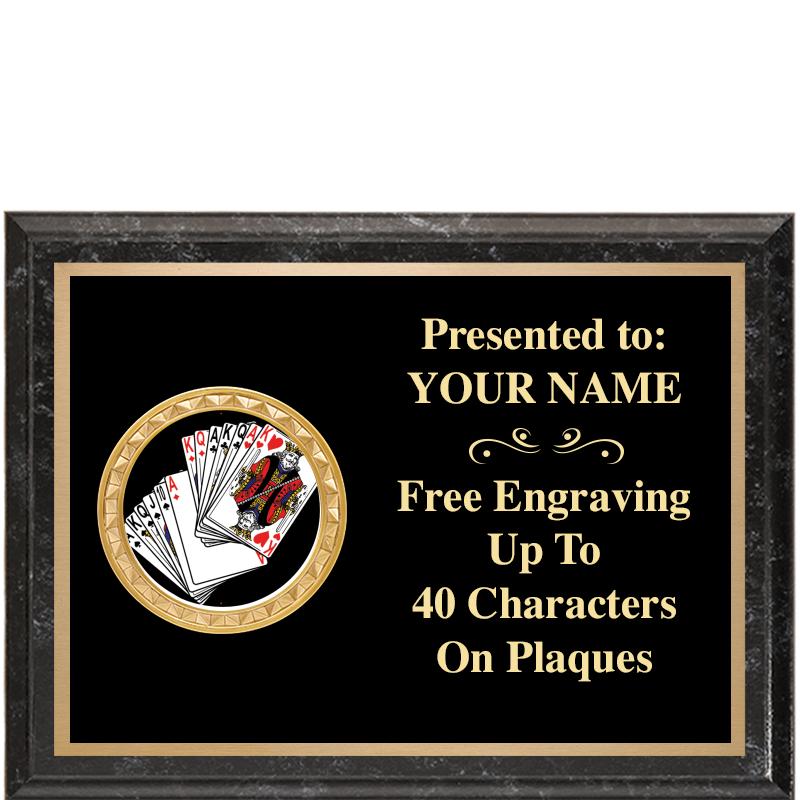 8X6 BLACK EXECUTIVE INSERT PLQ