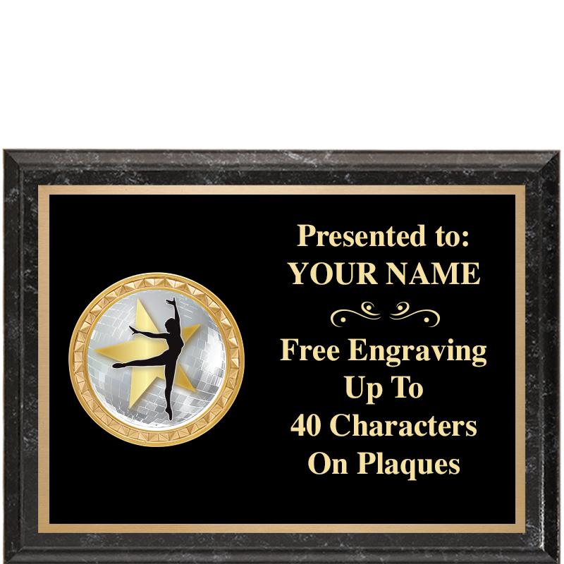 8X6 BLACK EXECUTIVE INSERT PLQ