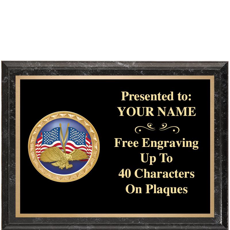 8X6 BLACK EXECUTIVE INSERT PLQ