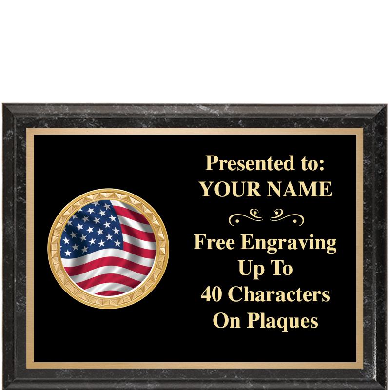 8X6 BLACK EXECUTIVE INSERT PLQ