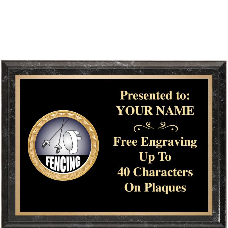 8X6 BLACK EXECUTIVE INSERT PLQ