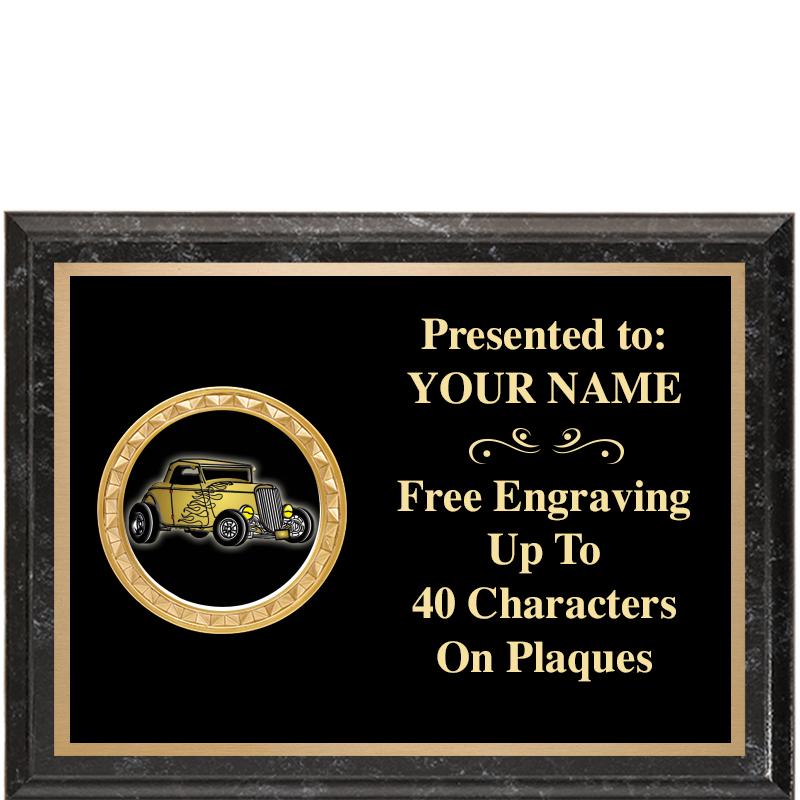 8X6 BLACK EXECUTIVE INSERT PLQ