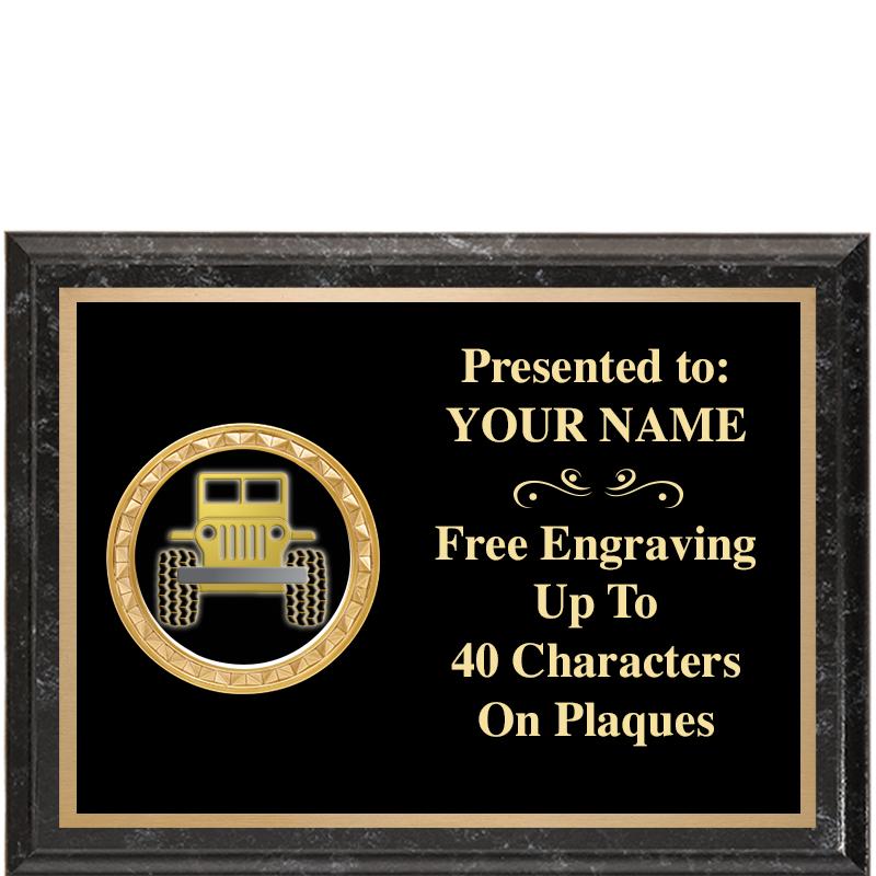 8X6 BLACK EXECUTIVE INSERT PLQ