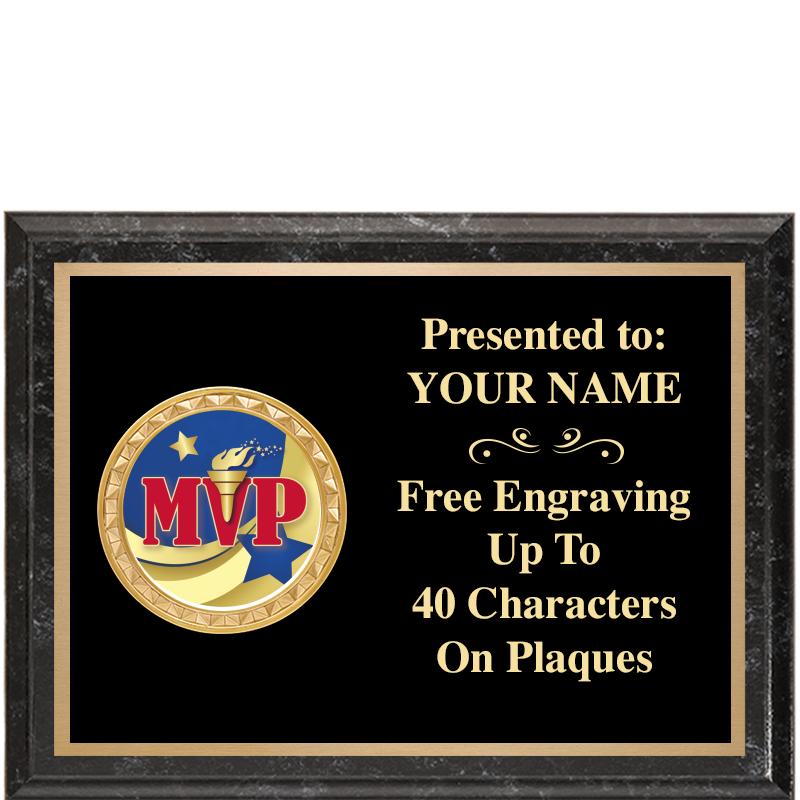 8X6 BLACK EXECUTIVE INSERT PLQ