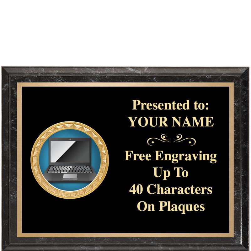 8X6 BLACK EXECUTIVE INSERT PLQ