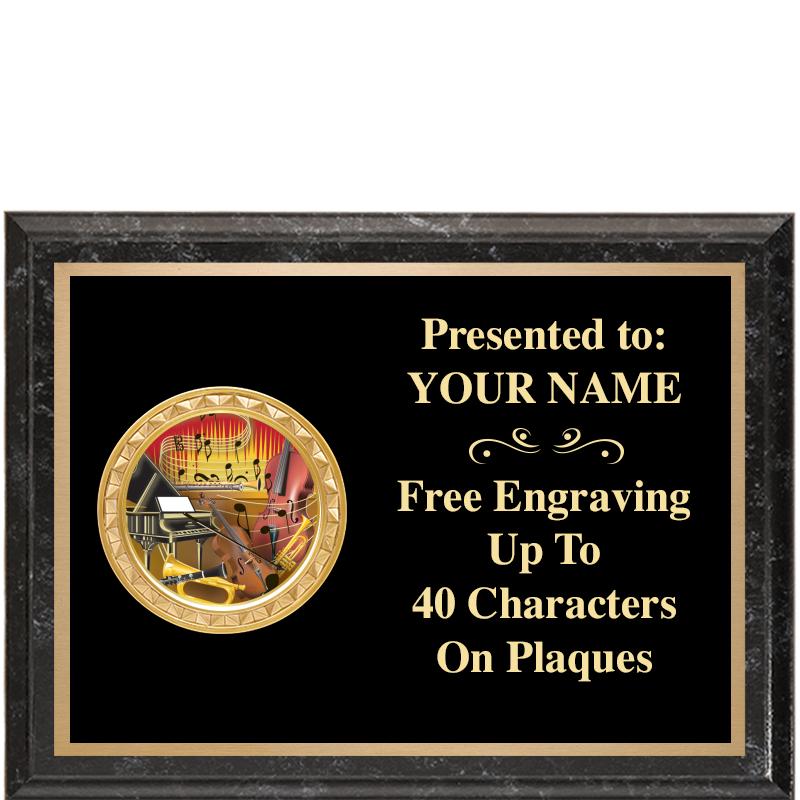 8X6 BLACK EXECUTIVE INSERT PLQ