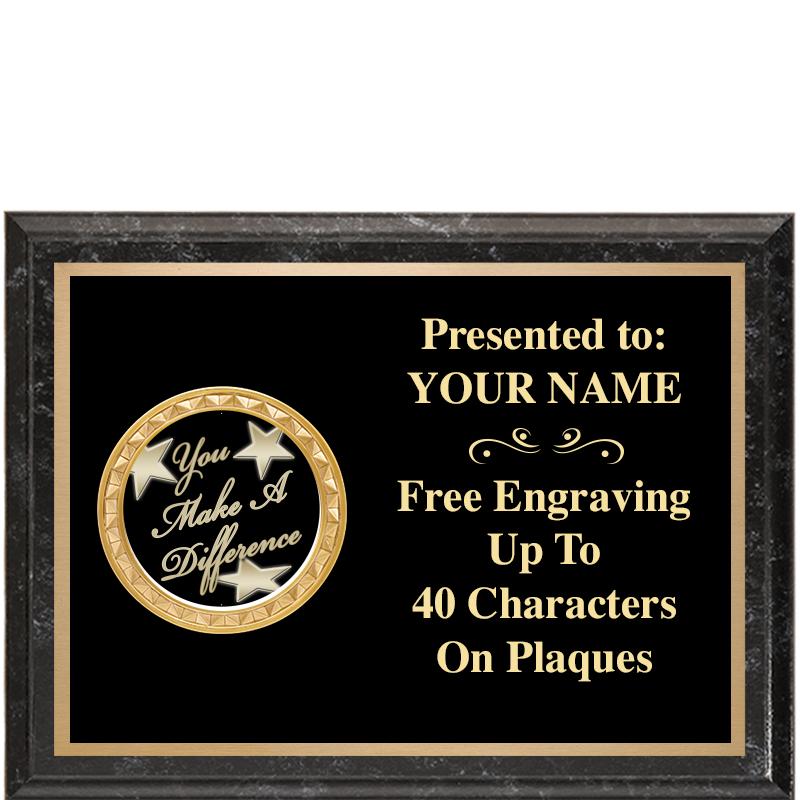 8X6 BLACK EXECUTIVE INSERT PLQ