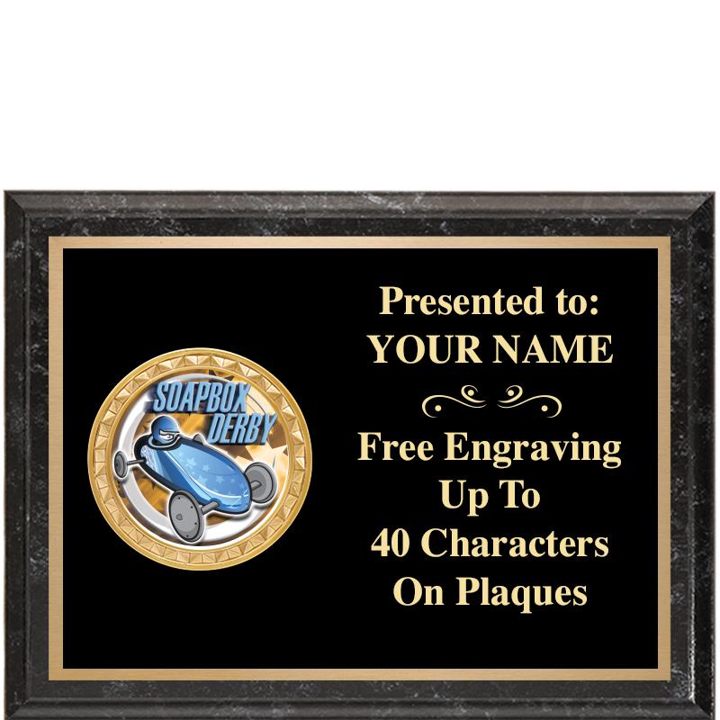 8X6 BLACK EXECUTIVE INSERT PLQ