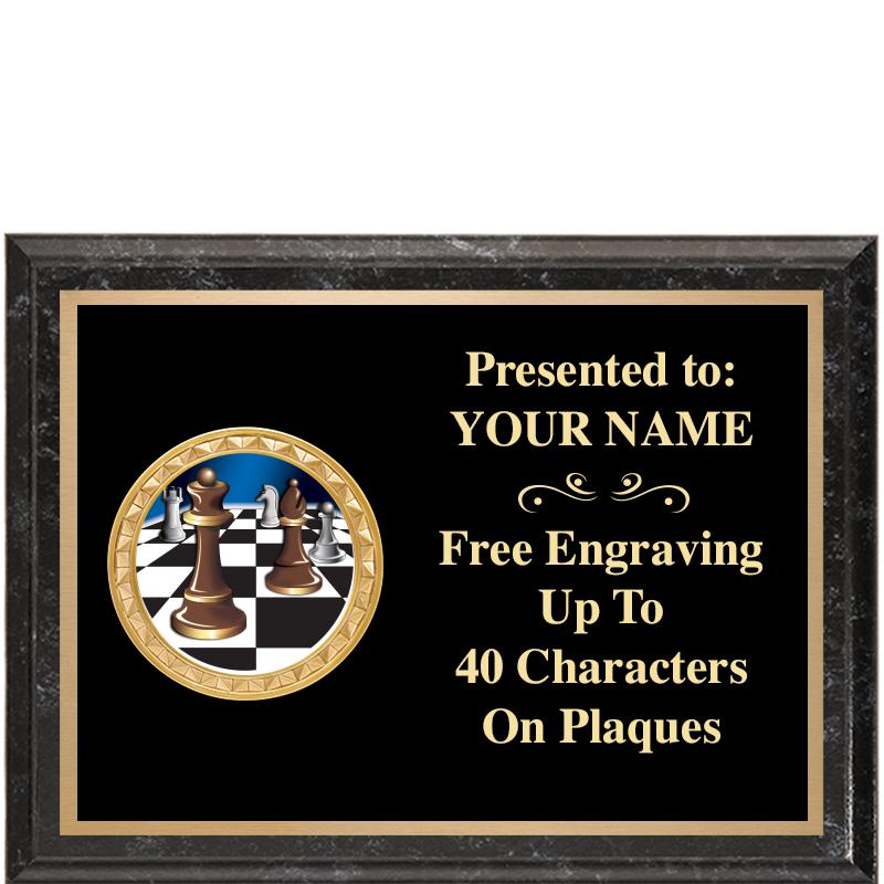 8X6 BLACK EXECUTIVE INSERT PLQ