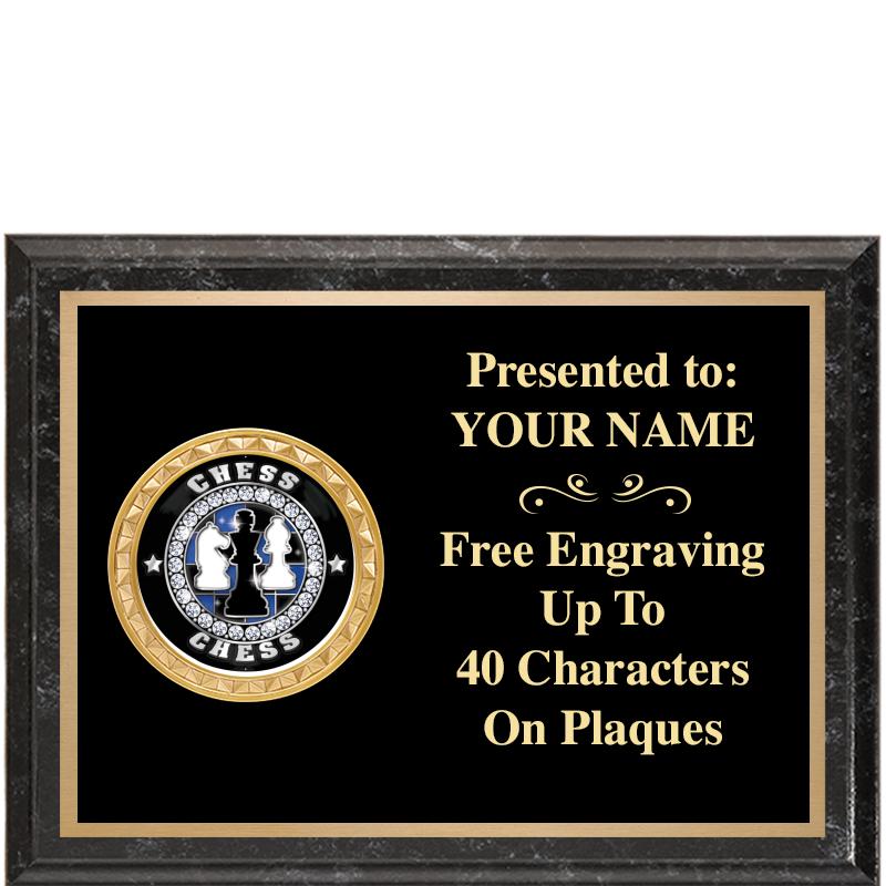 8X6 BLACK EXECUTIVE INSERT PLQ