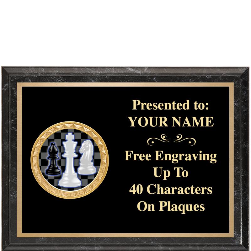 8X6 BLACK EXECUTIVE INSERT PLQ