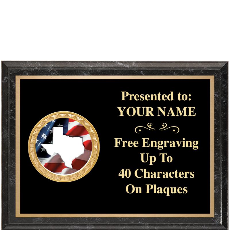 8X6 BLACK EXECUTIVE INSERT PLQ